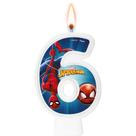 Vela 6 Anos Decoração Homem Aranha Festa