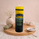 Vela 7 Dias Amarela e Preta Nova Luz Bicolor Proteção e Abertura de Caminhos Vela 7 Dias Amarela e Preta Nova Luz Bicolor Proteção e Abertura de Caminhos