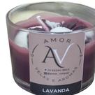 Vela Aromática Artesanal em Vidro 100g Cera de Coco Premium Amor e Velas
