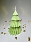 Vela Aromática Árvore de Natal Pinheiro Pequeno Verde Claro Presente 70g