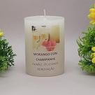 Vela Aromática Atrativa Artesanal - Aroma Morango com Champanhe