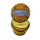 Vela aromática baunilha amarelo escuro vidro decorativo 106g Vela aromática baunilha amarelo escuro vidro decorativo 106g