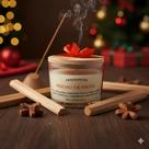 Vela Aromática Brilho de Natal 120g com Cera de Coco e Pavio de Algodão Essência Premium Decorativa