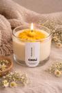Vela Aromática de Camomila 120g Feita à Mão Cera 100 Vegetal