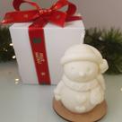 Vela Aromática de Natal Boneco de Neve Presente Natal 140g
