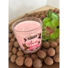 Vela Aromática de Vidro 180g Amor e Paz Aroma Floral Artesanal