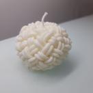 Vela Aromática Decoração Esfera Tricot Artesanal 110g