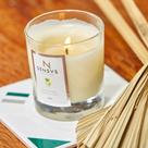 Vela aromática decorativa sensvs "bergamota capim limão" - cera de coco (sem parafina)
