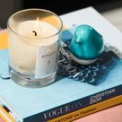 Vela aromática decorativa sensvs "flor de cerejeira lavanda" - cera de coco (sem parafina)