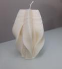 Vela Aromática Escultura Rotativa 3D Vegetal Artesanal 80g
