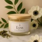 Vela Aromática Perfumada Aromatizada Ambiente Vidro Premium Chá Branco Flor de Baunilha Lavanda
