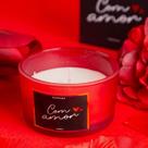 Vela aromática personalizada com carinho na caixa presente dia dos namorados redonda vermelha namorada jantar aroma Vela aromática personalizada com carinho na caixa presente dia dos namorados redonda vermelha namorada jantar aroma