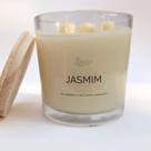 Vela Aromática Vegetal Perfumada Jasmim 190g Likare