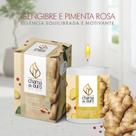 Vela Aromática Vela Perfumada 60g - Gengibre E Pimenta Rosa