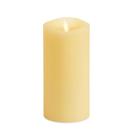 Vela artificial Moving Flame Pillar Luminara Ivory