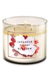 Vela Bath & Body Works Japanese Cherry Blossom - 3 Pavios, 430ml