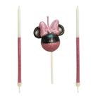Vela bolo aniversario minnie mouse 360 rose gold com glitter Vela bolo aniversario minnie mouse 360 rose gold com glitter