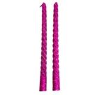 Vela Colorida Espiral Gliter Decoração Natal 2 Unidades 20Cm
