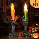 Vela Colorida Mão Decoração Halloween