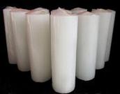 Vela de 7 Dias Branca - 2 unidades de Vela 7 dias - Umbanda - Candomblé