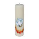 Vela de Altar. Espírito Santo. Rossoni Velas. 07x25cm. Branca. Pintado à mão. Parafina Vela de Altar. Espírito Santo. Rossoni Velas. 07x25cm. Branca. Pintado à mão. Parafina