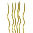 Vela de Aniversário Metalizada Espiral - Dourado
