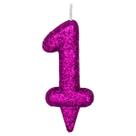 Vela De Aniversário Número Magic Glitter Rosa Vela De Aniversário Número Magic Glitter Rosa