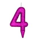 Vela De Aniversário Número Magic Glitter Rosa Vela De Aniversário Número Magic Glitter Rosa