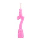 Vela De Aniversário Número Rosa