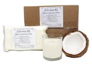 Vela de Cera de Coco 83 2,7 kg Mistura Natural 6 Blocos