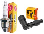 Vela de Ignição + Cachimbo Yamaha RD 135 RS 125 RX TT RD TTM Trilha RX 80 RD 50 Ngk