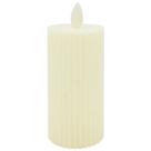 Vela de LED canelada com movimento chama viva 5x11