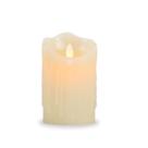 Vela de Led Cintilante Parafina Escorrida 12,5cm Chama Viva