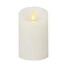 Vela de pilar sem chama Luminara Flickering White 11,43 cm