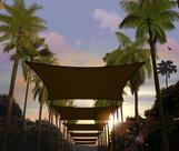 Vela de Sombra Amgo 274x366 cm Marrom Retangular UPF50+ 95% UV
