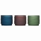 Vela de vidro votiva TIKI em cores variadas 255 ml