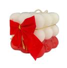 Vela Decorativa Bubble com Laço - Vermelho