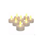 Vela Decorativa De Led Luz Amarela Com 12 Peças Vela Decorativa De Led Luz Amarela Com 12 Peças