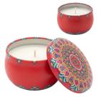 Vela Decorativa Metal 70g Com Tampa Sem Aroma
