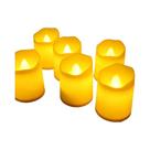 Vela Eletrônica LED Cintilante Marfim Sem Chama, Operada a Pilha, Tipo Tealight Para Casamentos