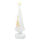 Vela eletronica led pinheiro natalino na cor branco