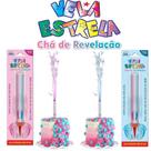 Vela Estrela Azul ou Rosa para Cha de Revelação
