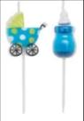 Vela festivela baby azul