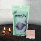Vela Foton Sandle Pearled 300mL preta sem perfume 60h Burn
