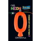 Vela Laranja Neon - 01 Unidade - Festcolor