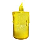 Vela Led Cristal Transparente 8cm Decoração Casamento Festas