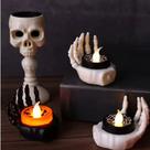 Vela Led Mão De Caveira Com 2 Unid Decoração Halloween Vela Led Mão De Caveira Com 2 Unid Decoração Halloween
