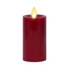Vela LED sem chama Luminara Classic Slim Burgundy 5x11cm