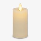 Vela LED sem chama Luminara Classic Slim Ivory 5x11cm