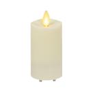Vela LED sem chama Luminara Outdoor Slim Pillar Ivory 2x4,5cm